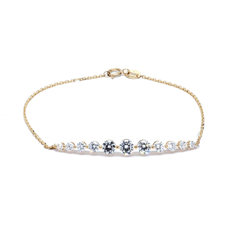 Gemma - Round Gradual Diamond Bracelet