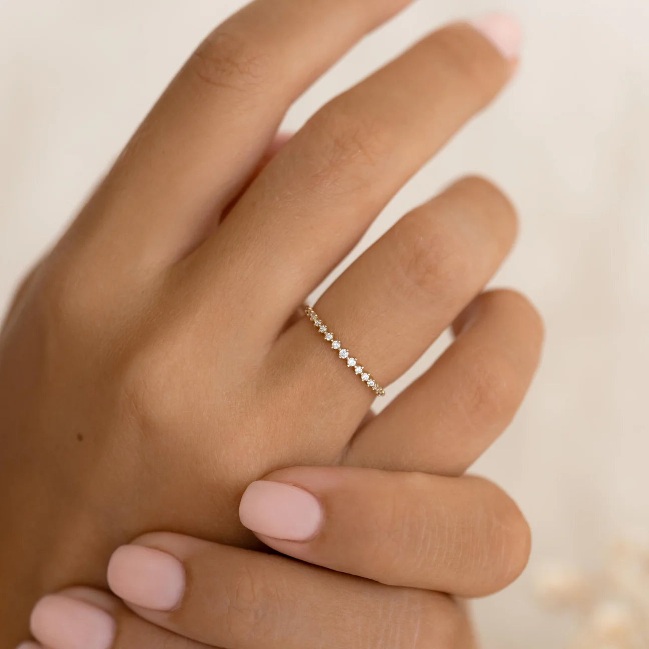 Graduated Diamond Ring 14k Gold - Patty