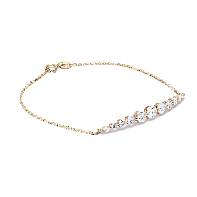 Gemma - Round Gradual Diamond Bracelet