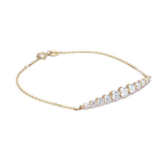 Gemma - Round Gradual Diamond Bracelet