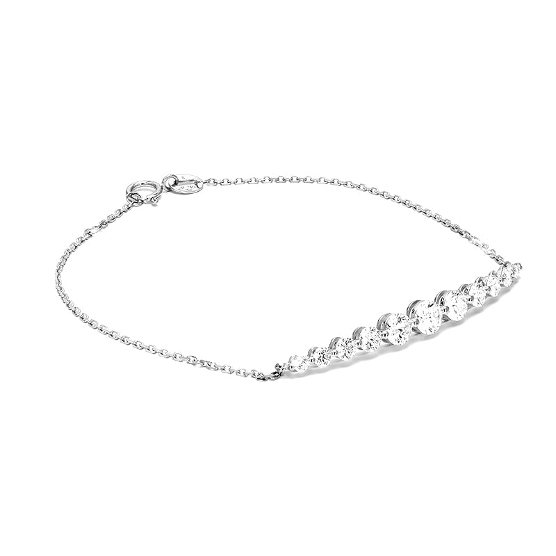 Gemma - Round Gradual Diamond Bracelet
