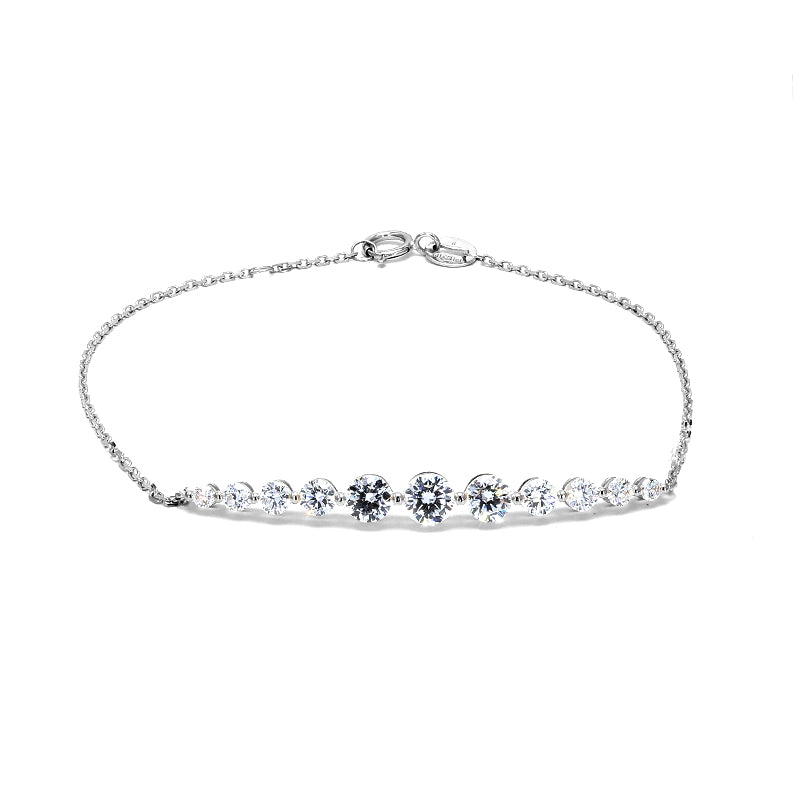 Gemma - Round Gradual Diamond Bracelet