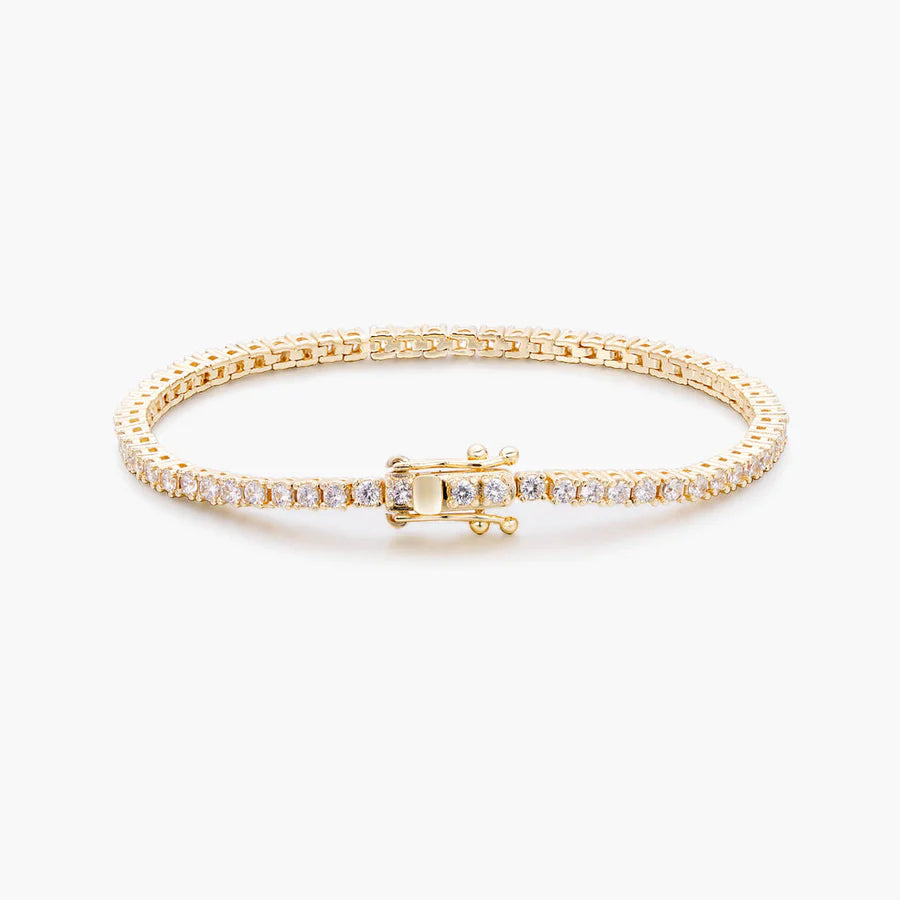 2.5ct Lab Grown Diamond Tennis Bracelet - 14k Gold
