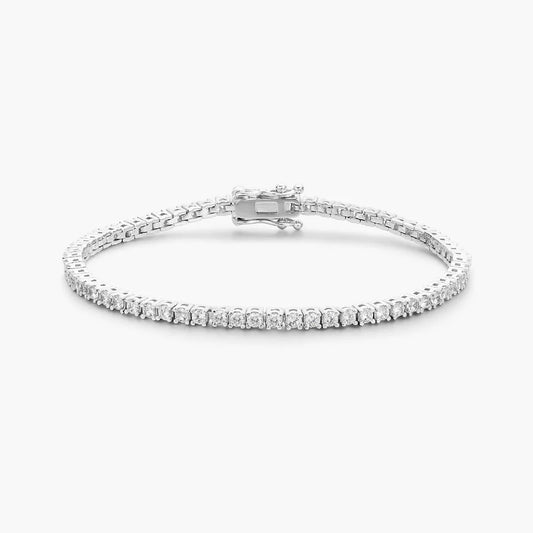 2.5ct Lab Grown Diamond Tennis Bracelet - 14k Gold